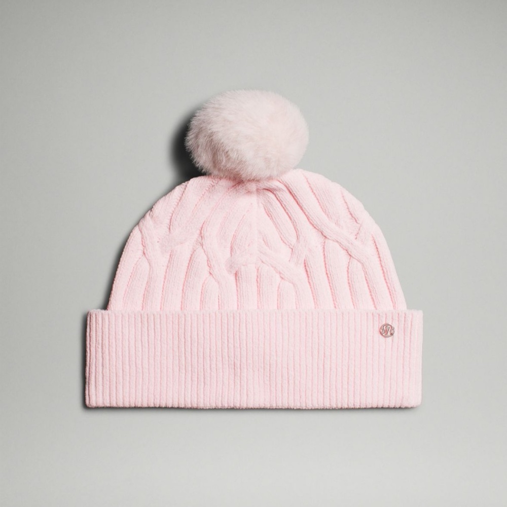 NWT Lululemon Cable-Knit Pom-Pom Beanie